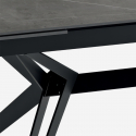 Tavolo allungabile in ceramica e metallo 160/240x90 Iulius
