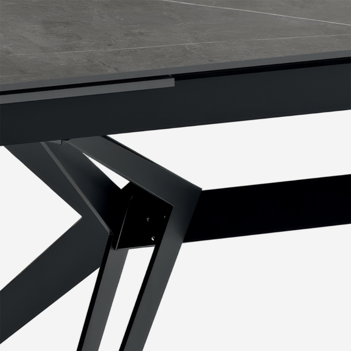 Mesa extensible de cerámica y metal 160/240x90 Iulius