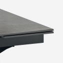 Mesa extensible de cerámica y metal 160/240x90 Iulius