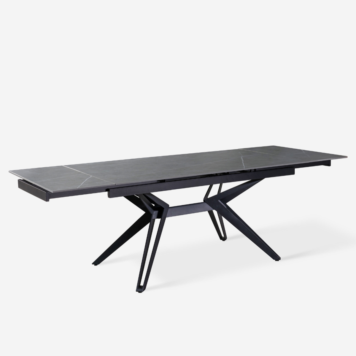 Mesa extensible de cerámica y metal 160/240x90 Iulius