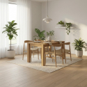 Table extensible en chêne 140/190x80 cm Camden
