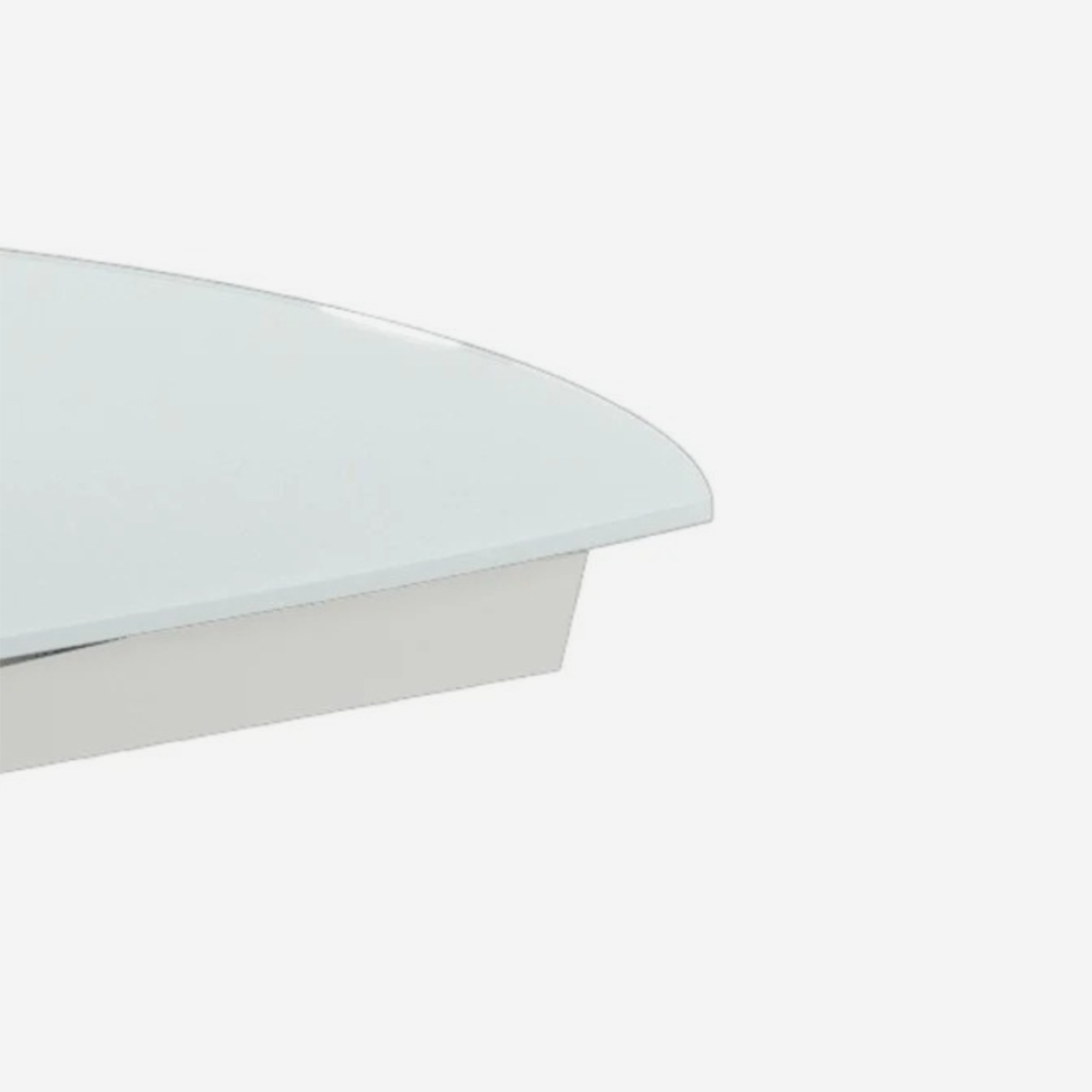 Mesa de comedor extensible de vidrio y metal 120/180x90 Float