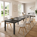 Table extensible en verre trempé 120/350 x 83 Balmoral