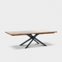 Ausziehbarer Esstisch aus furnierter Eiche 160/240x90 Blake