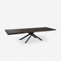 Mesa extensible de roble y metal 200/300x100 Blake