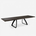Ausziehbarer Tisch aus furnierter Eiche 200/300x100 Timber