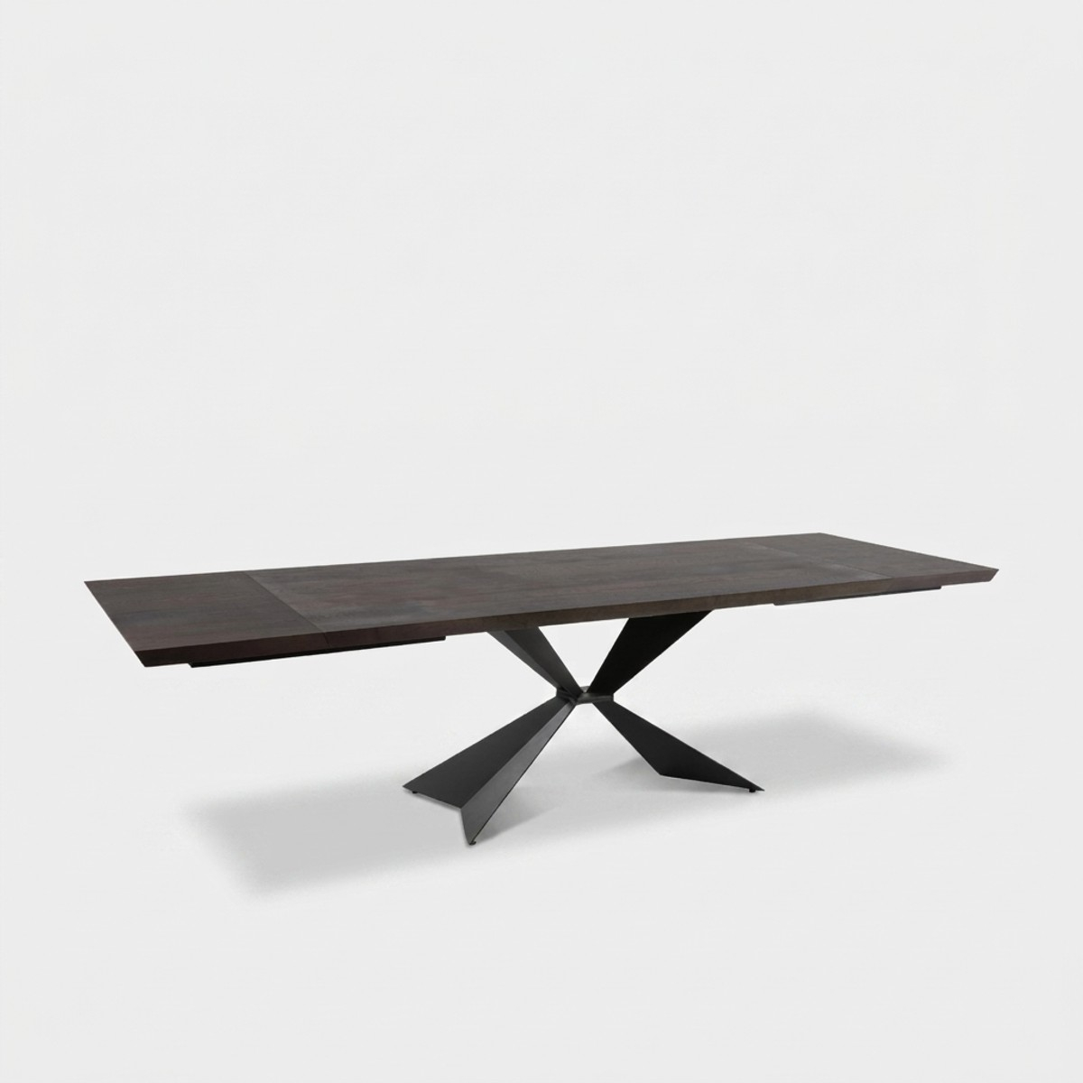 Mesa de comedor extensible de madera y metal 200/300x100 Taurus