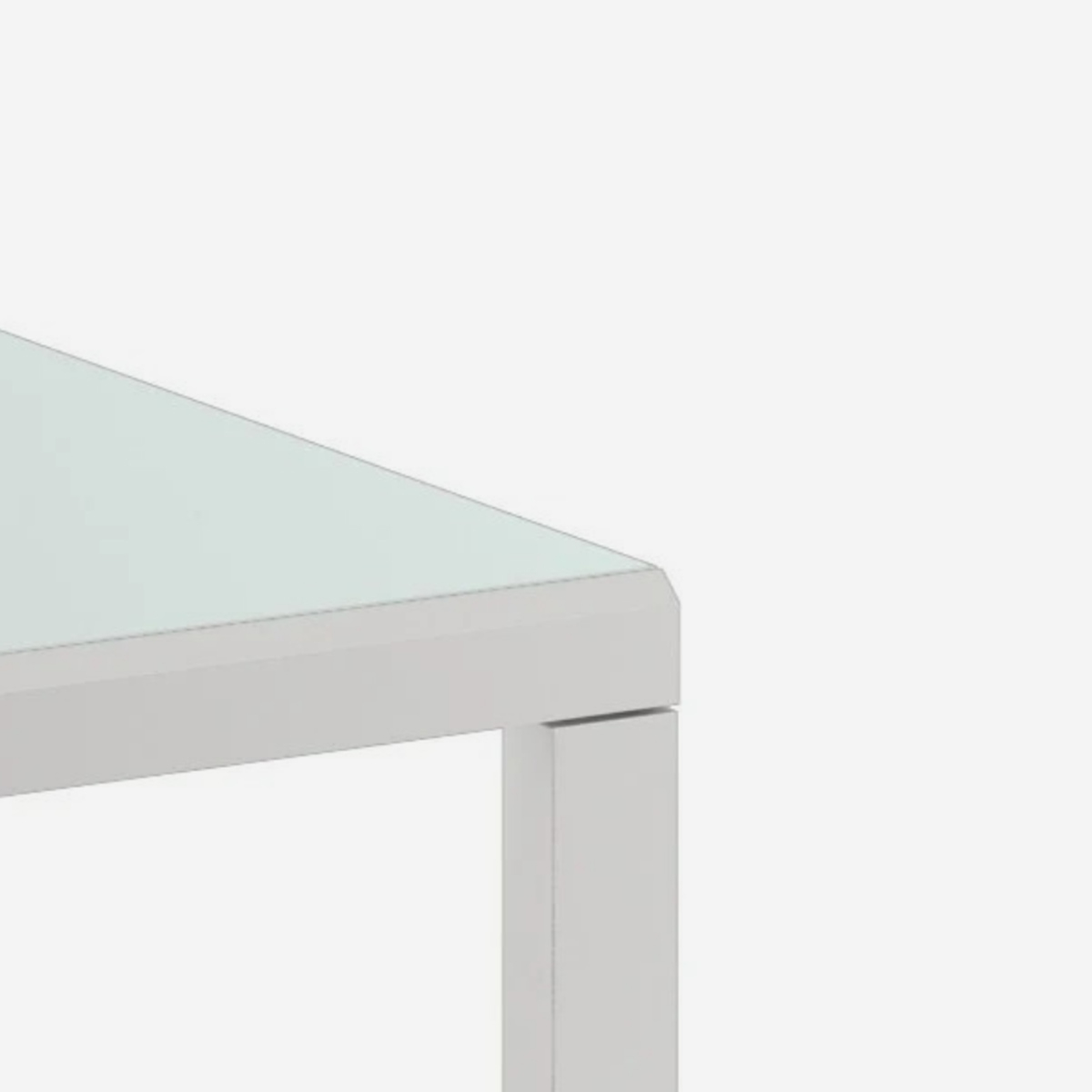 Ausziehbarer Esstisch aus gehärtetem Glas 90/163,5 x 90 Bryant