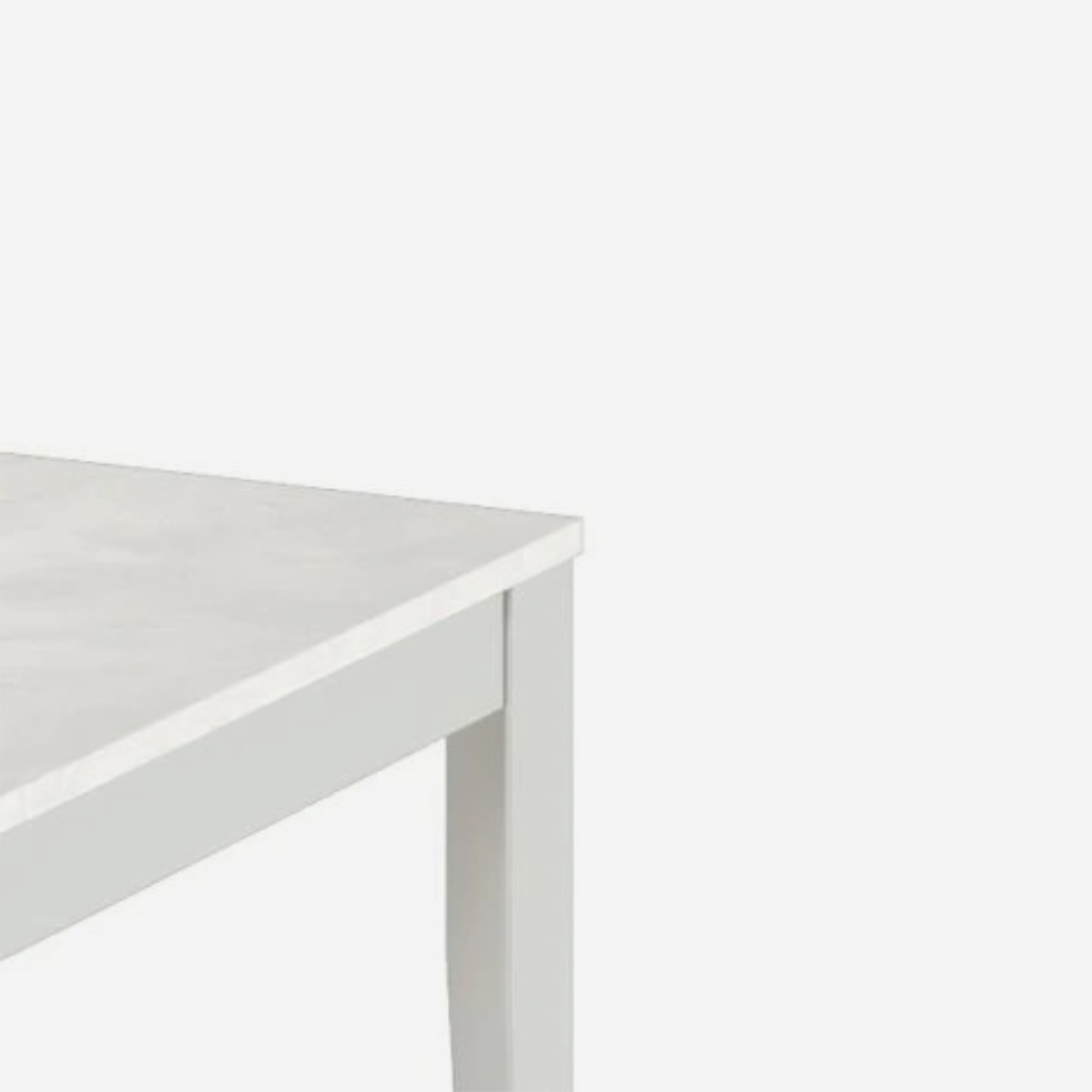 Table de salle à manger extensible avec piètement blanc 156/316x90 Moon