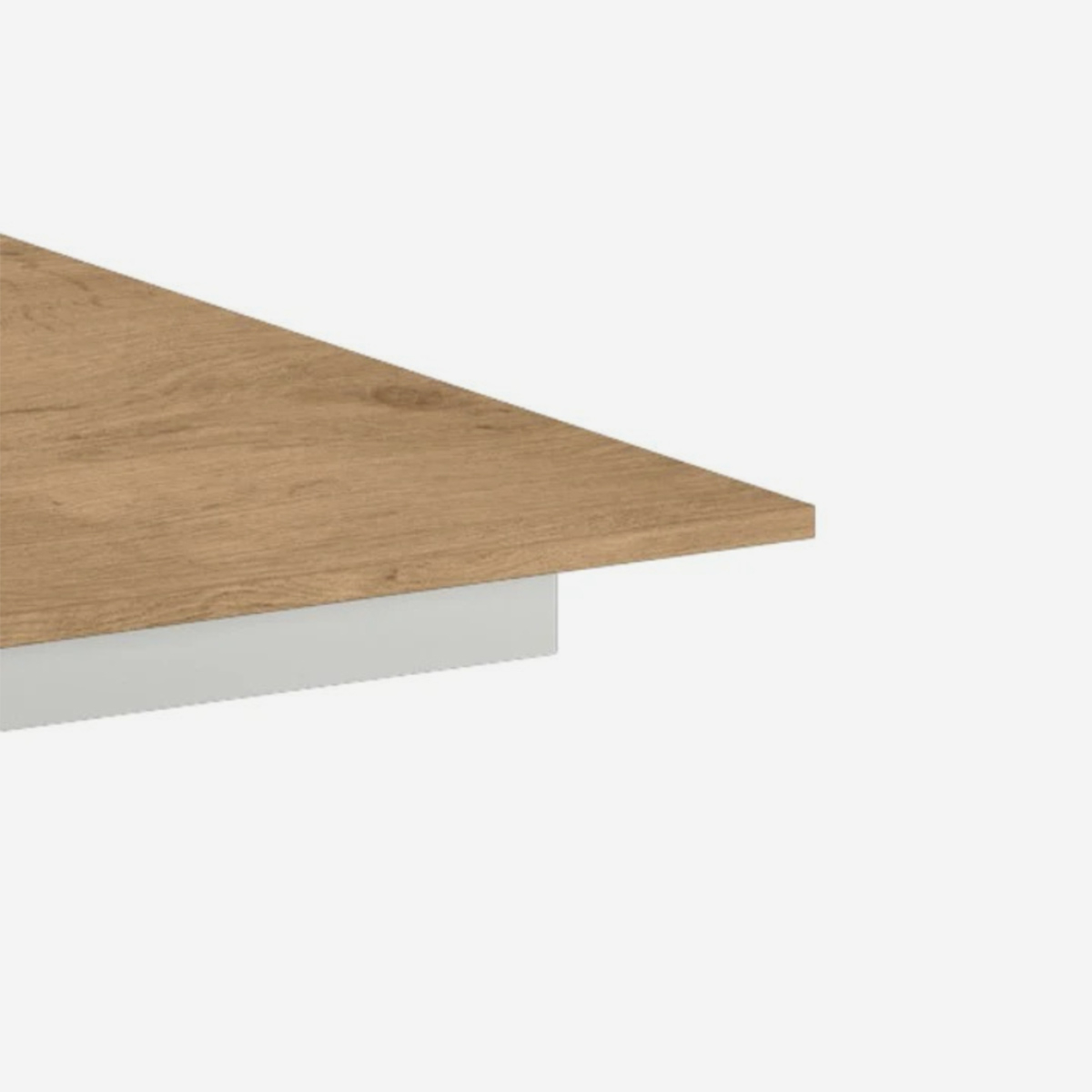 Mesa extensible de melamina con estructura blanca 140/190x90 Pluto