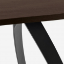 Table à manger extensible en bois et métal 160/240x90 Timber