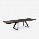 Table à manger extensible en bois et métal 160/240x90 Timber