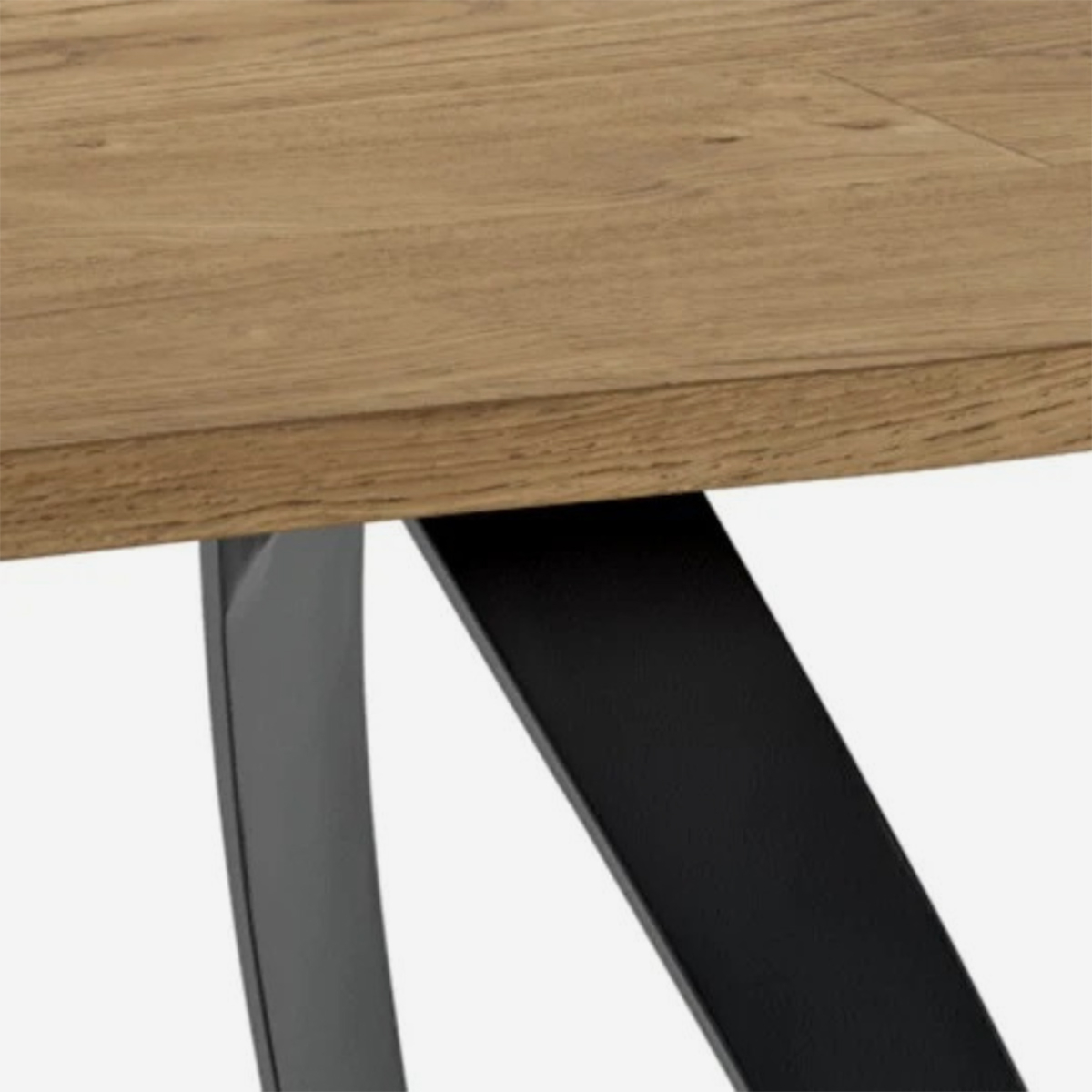 Mesa de comedor fija 200x100 en roble Timber