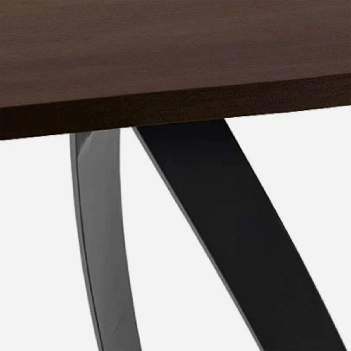 Mesa fija 160x90 de roble y metal Timber