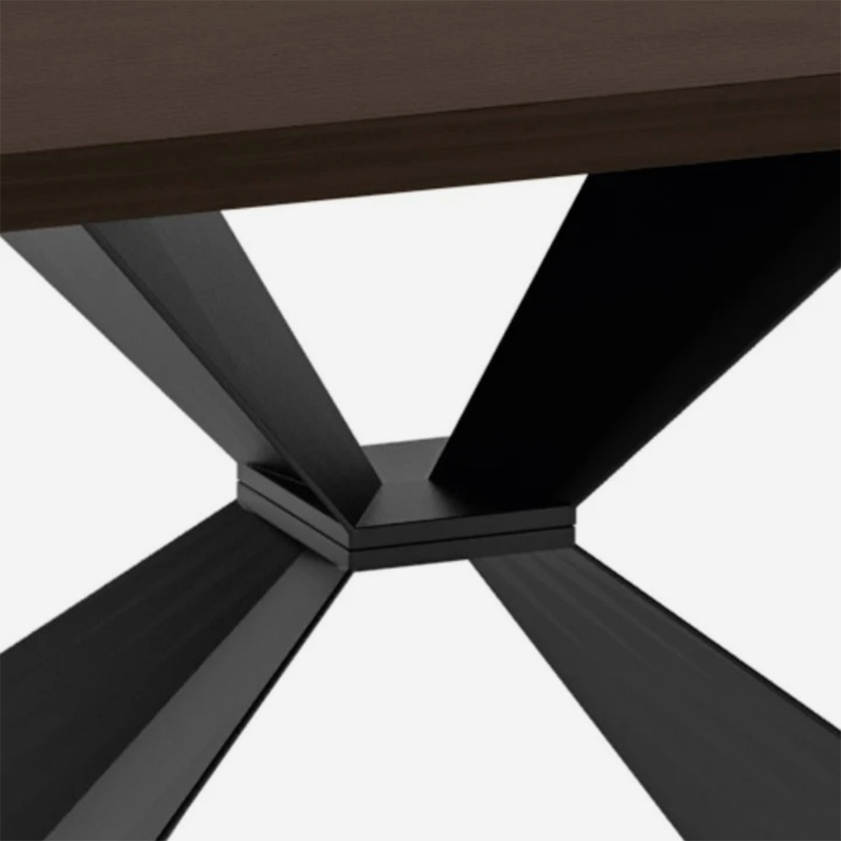 Tavolo da pranzo fisso 200x100 in legno e metallo Taurus