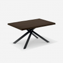 Mesa extensible en roble chapado 160/240x90 Blake