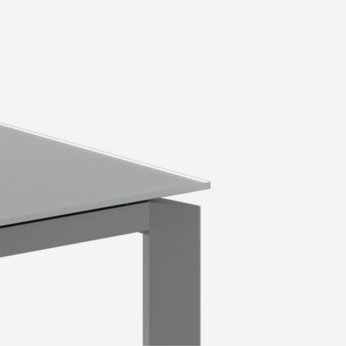 Ausziehbarer Esstisch aus gehärtetem Glas und Metall 120/170x80 Function