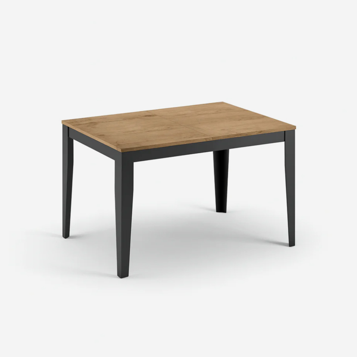Mesa de comedor extensible con base negra 156/316x90 Moon