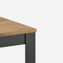 Mesa de comedor extensible con base negra 156/316x90 Moon