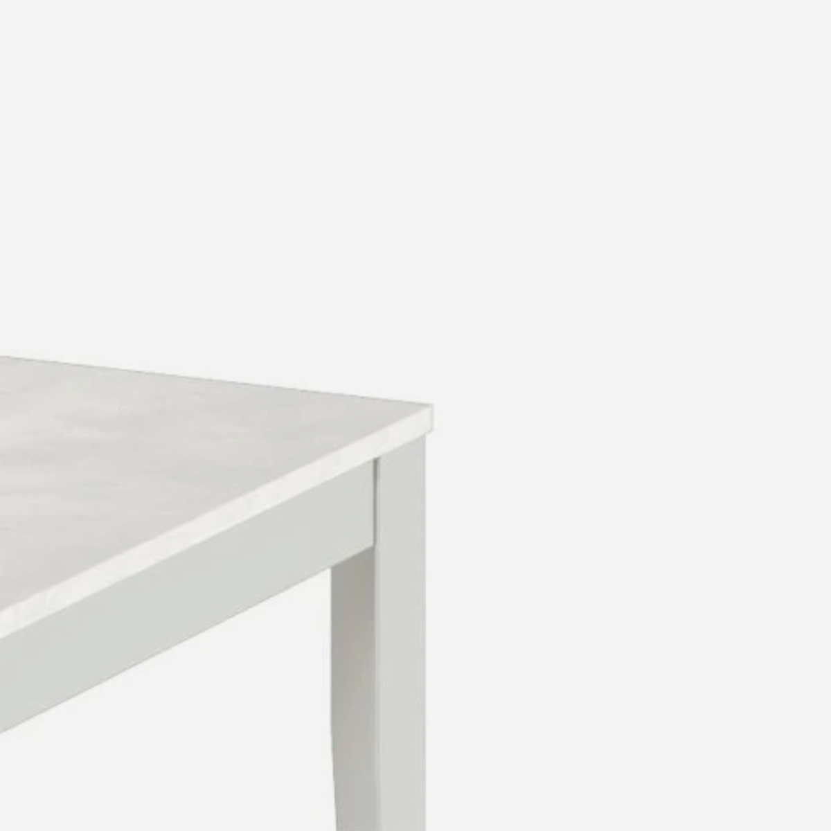 Tavolo allungabile in melaminico con base bianca 130/290x80 Moon