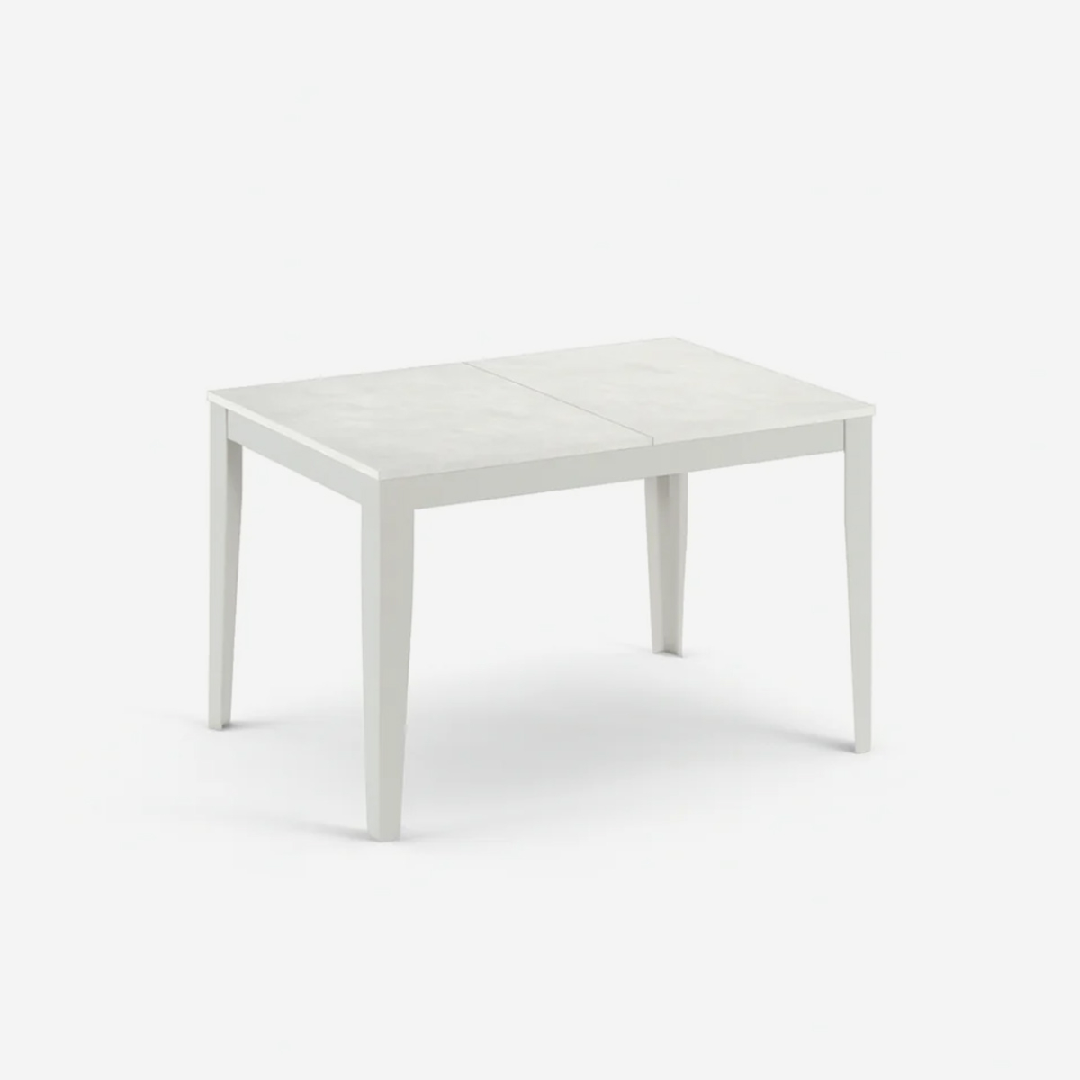 Tavolo allungabile in melaminico con base bianca 130/290x80 Moon
