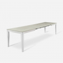Tavolo allungabile in melaminico con base bianca 130/290x80 Moon