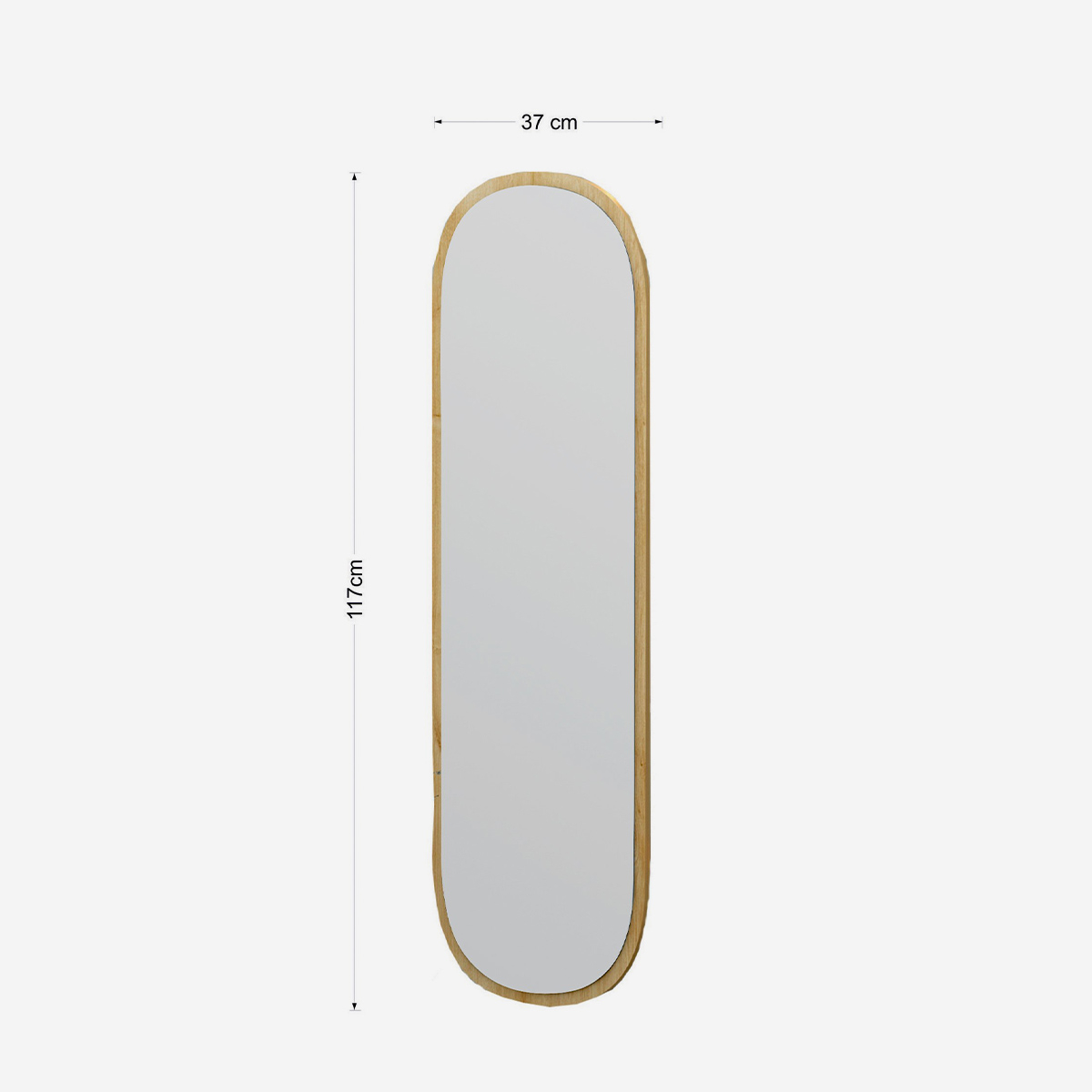 Miroir mural ovale pleine longueur Magnum