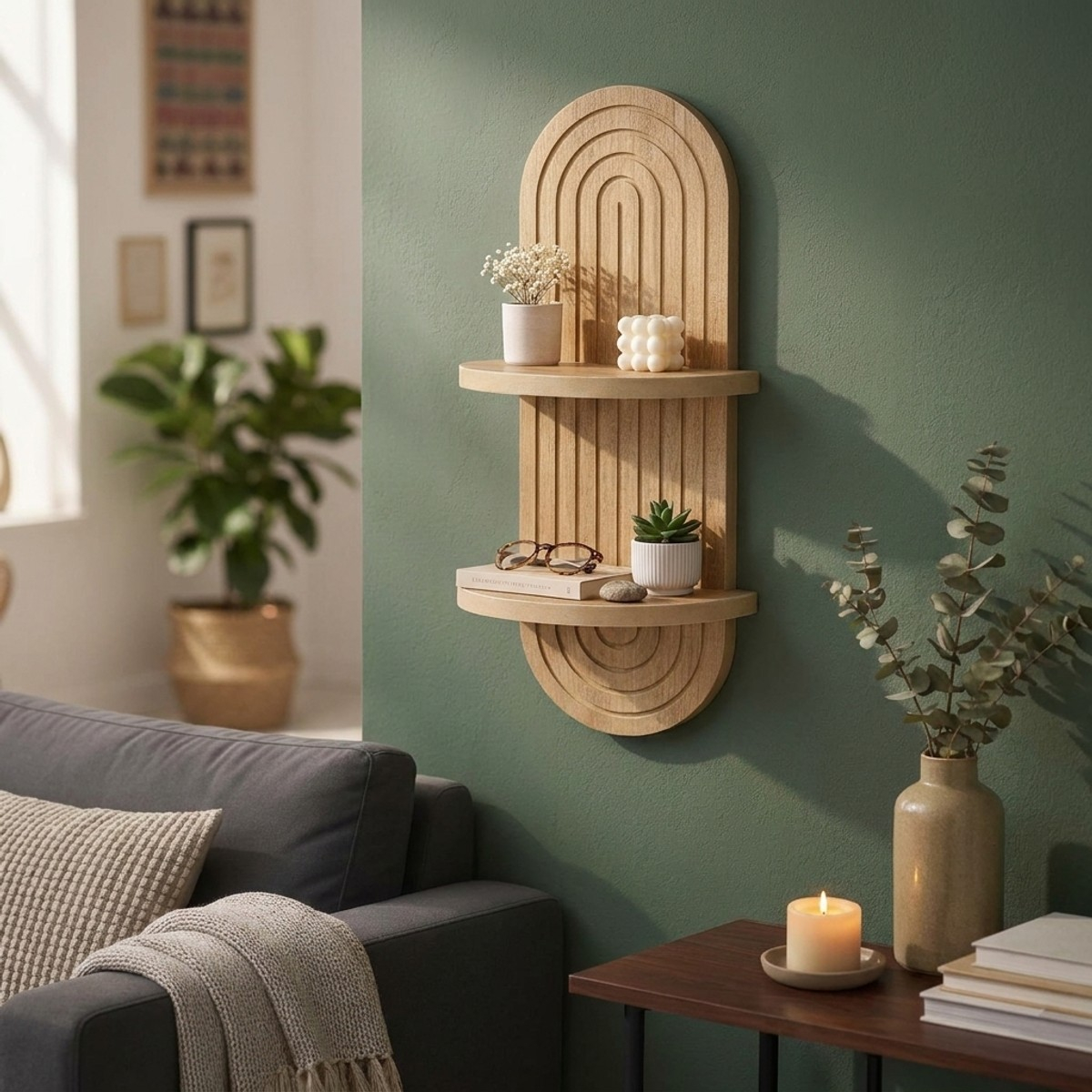 Estante de pared decorativo en MDF Thermal