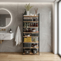 Estantería multiusos ahorraespacio efecto madera Plastic Bathroom 8