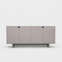 Buffet console moderne avec étagères et portes Oz