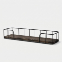 Wandregal aus Holz und Metall cm-013-srk