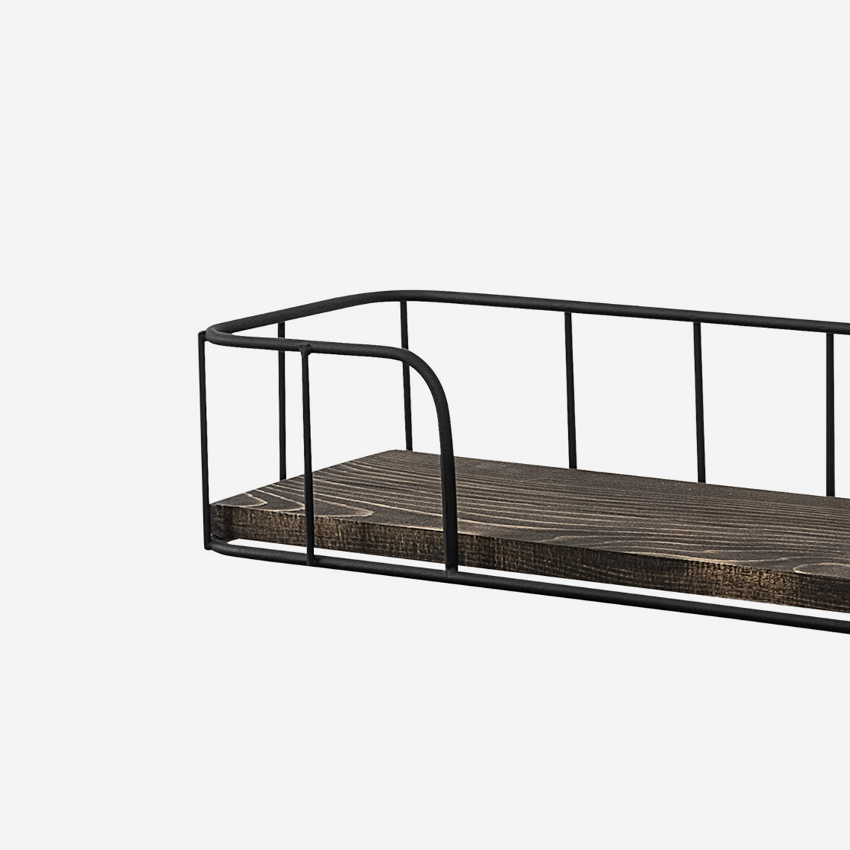 Estante de pared de madera y metal cm-013-srk