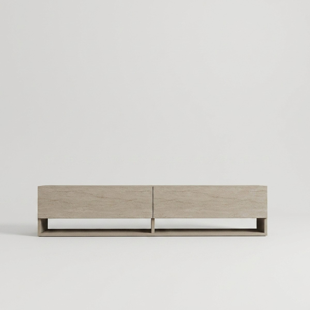 Mueble TV suspendido con estantes Arges