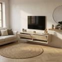 Mueble TV suspendido con estantes Arges