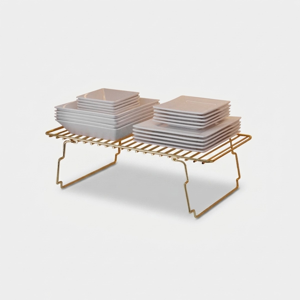 Étagère gain de place en métal pour armoire et cuisine Tempest