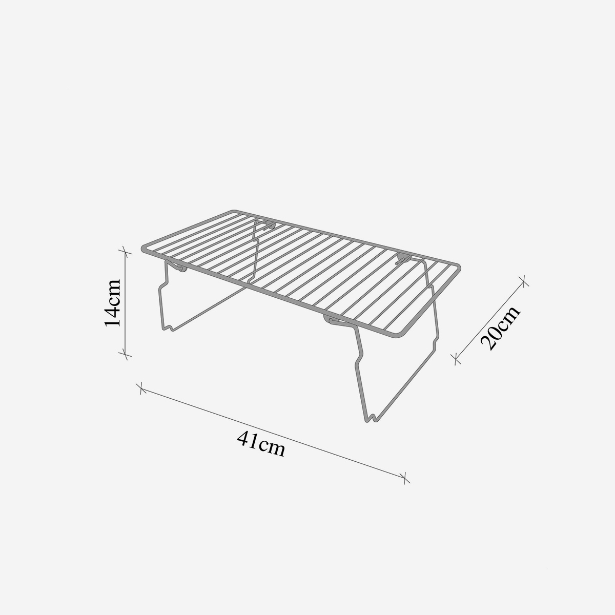 Estante ahorraespacio de metal para armario y cocina Tempest