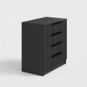 Commode moderne gain de place en bois Kale