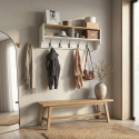 Wandgarderobe mit Ablagen für den Eingangsbereich P2