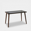 Escritorio de vidrio templado y madera de haya Cozy