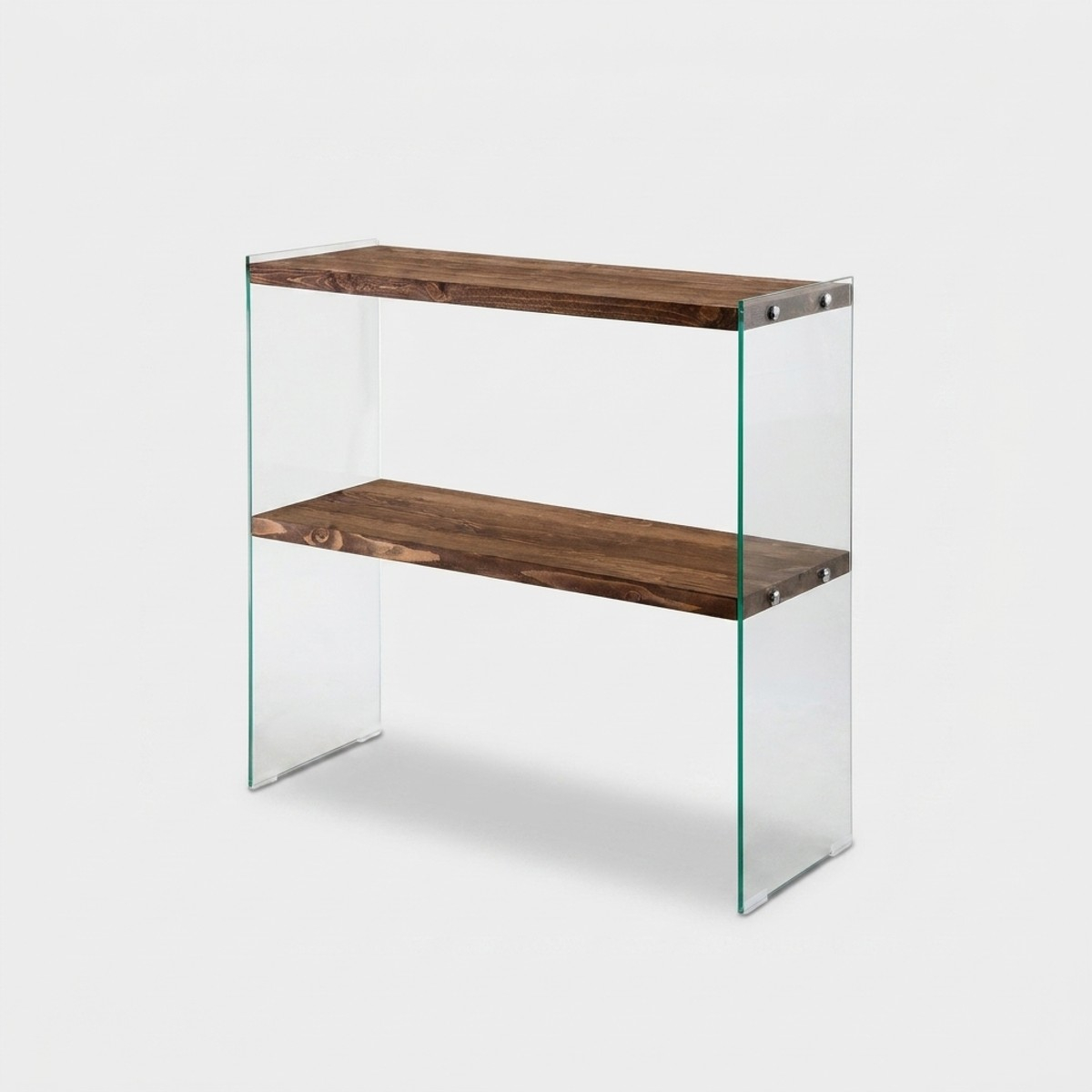 Konsole aus Massivholz und gehärtetem Glas Venedik