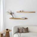Wandregal aus Kiefernholz Wavy