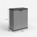 Niedriger Harzschrank mit 2 Türen und Regalboden Modular system