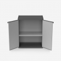 Armario bajo de resina con 2 puertas y estante Modular system