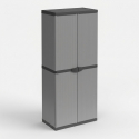 Kunststoff-Besenschrank für den Außenbereich mit 2 Türen Modular system
