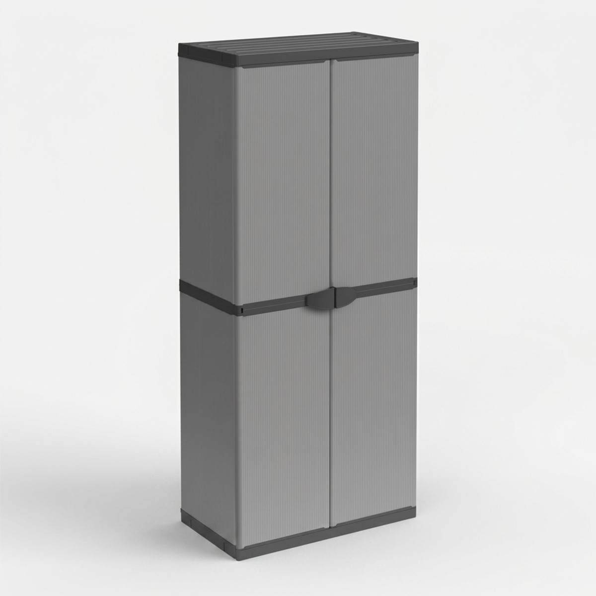 Kunststoff-Besenschrank für den Außenbereich mit 2 Türen Modular system