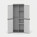 Kunststoff-Besenschrank für den Außenbereich mit 2 Türen Modular system
