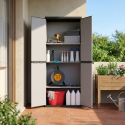 Kunstharzschrank mit 2 Türen und 4 Böden für Innen- und Außenbereich Modular system
