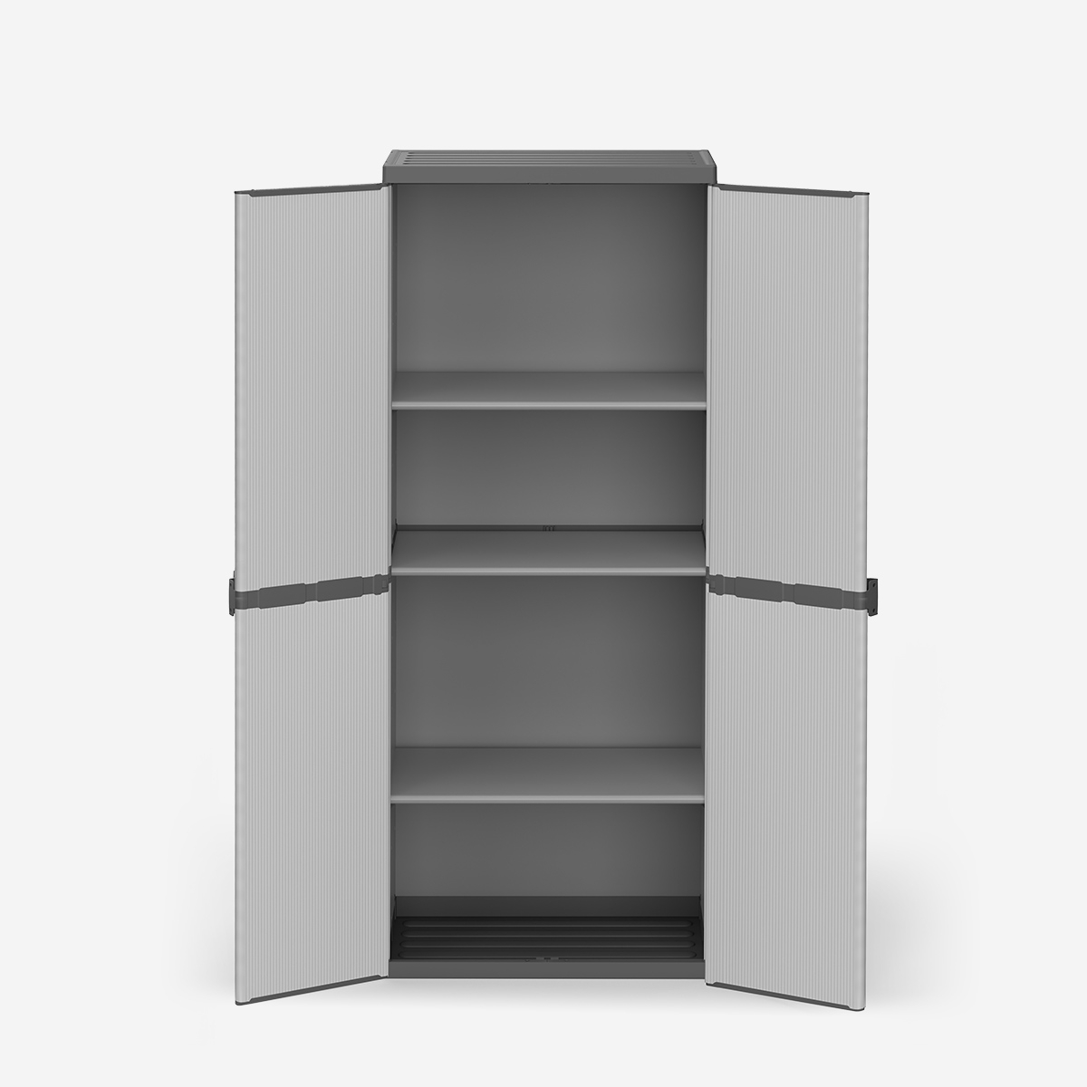 Kunstharzschrank mit 2 Türen und 4 Böden für Innen- und Außenbereich Modular system