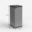 Armario de resina para exterior con 1 puerta y estantes Modular system
