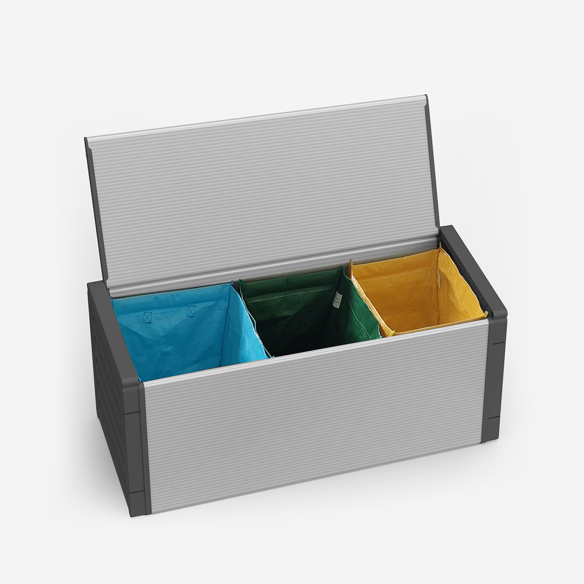 Mülltrennungsbox für Innen- und Außenbereich Tris
